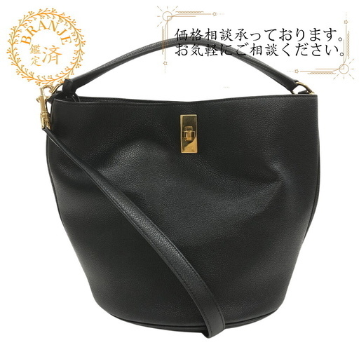 セリーヌ CELINE ハンドバッグ ティーン 2way バケット16 ブラック