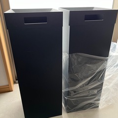 ※お取引中※【2個セット】山崎実業 tower タワー ゴミ箱 ダストボックス スクエア 四角　　の画像