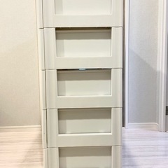 【キャンセル待ち】アイリスオーヤマ　チェスト 5段 収納ボックス タンス ウッドトップチェストの画像