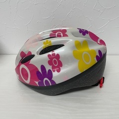 子供用 軽量ヘルメット サイクリング 自転車 スケート用 軽量ヘルメット 幼児 小学生【S/M】フラワー・使用頻度少の画像