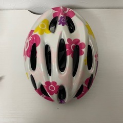 子供用 軽量ヘルメット サイクリング 自転車 スケート用 軽量ヘルメット 幼児 小学生【S/M】フラワー・使用頻度少の画像