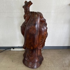 木彫 布袋尊 置物 彫刻の画像