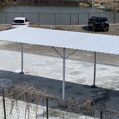 オーニング、小屋、車庫、自転車庫、鉄骨構造オーニング、仮設オーニング、バイク庫，鉄骨倉庫格安の画像