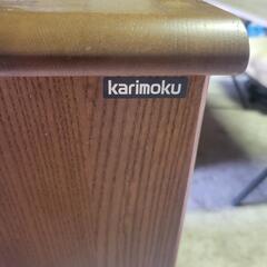 カリモク家具 電話台 FAX台 キャビネット　karimoku★T0690Zの画像