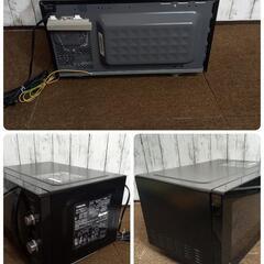 【美品】TOSHIBA 東芝 電子レンジ ER-S17E6(K) ブラック 総庫内容量 17L 2021年製 フラットテーブル の画像