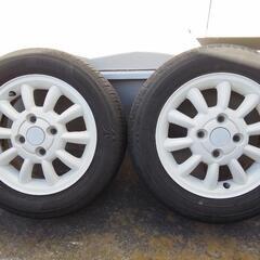 スズキアルトラパン純正ホワイトホイールの画像