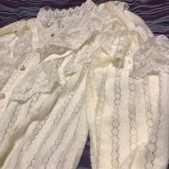 白レース春ブラウス一回着用の画像