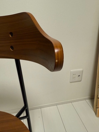 カペルⅢ ダイニングチェア 板座 ウォールナット② 楽天市場】(正規品)(2脚セット) ダイニングチェア おしゃれ