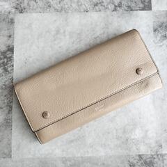 CÉLINE ベージュ レザー 長財布　セリーヌ　財布