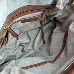 MICHAEL KORS ブラウンレザーショルダーバッグ　2WAY　ハンドバッグの画像