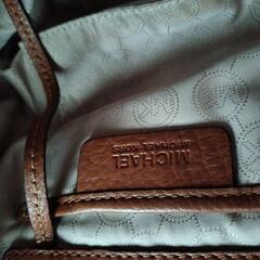 MICHAEL KORS ブラウンレザーショルダーバッグ　2WAY　ハンドバッグの画像