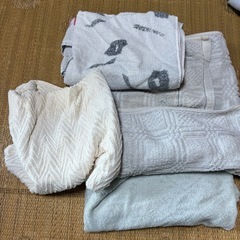 使用済み　バスタオルの画像