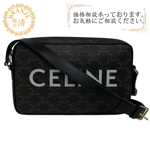 セリーヌ CELINE ショルダーバッグ トリオンフ ミディアム ブラック