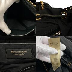トーマスバーバリー THOMAS BURBERRY リュック・デイパック ロゴ ブラックの画像