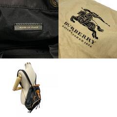 トーマスバーバリー THOMAS BURBERRY リュック・デイパック ロゴ ブラックの画像