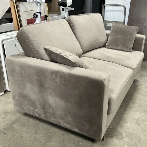 中古品　美品　Ally 2人掛けベロアソファ
