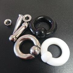 ボディピアス 拡張 0g 7個セット