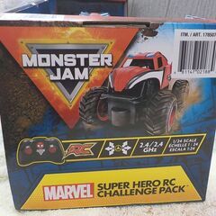 ② モンスタージャム マーベル 2パック ラジコン アイアンマンとスパイダーマン おもちゃ 玩具 西岡店の画像