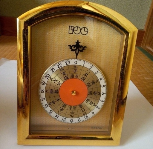 SEIKO 100周年記念置時計(金色 1981年製品)