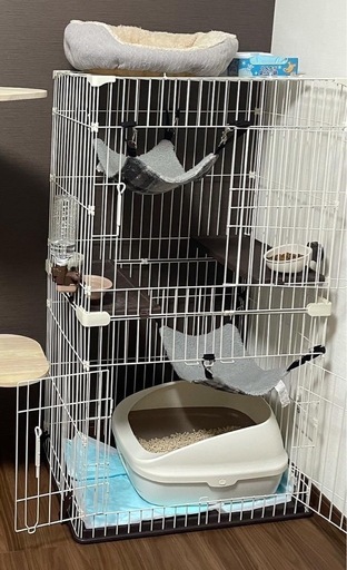 猫用ケージ　２段ケージ