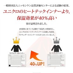 レディース、暖かインナーLの画像