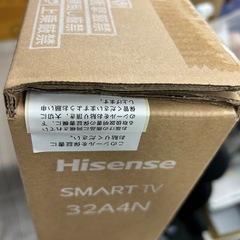 新品未開封　ハイセンス　32型液晶テレビ　スマートTV 32A4N 2025年3月購入の画像
