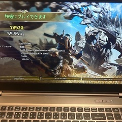 ゲーミングノートパソコン　GALLERIA GR2060RGF-T　モンハンワイルズ　プレイ可能の画像