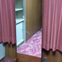 姿見／鏡／ミラー　縦型　木製の台　大きめ　アンティーク調