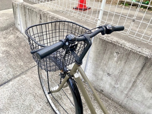 セキネ 27インチ 6段変速 カーキ シティサイクル 学生 中古 自転車