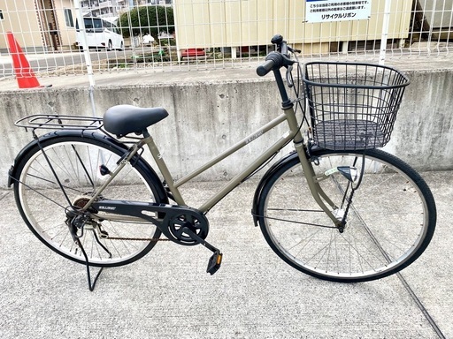 セキネ 27インチ 6段変速 カーキ シティサイクル 学生 中古 自転車 買取 引取 不用品 BELLFAST