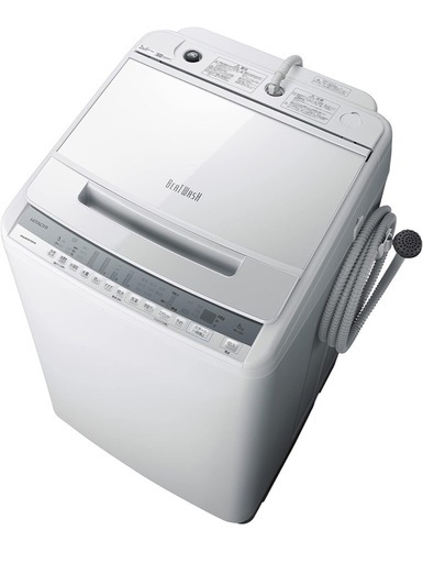 【美品】【本日最終掲載】日立 洗濯機 BW-V80F W