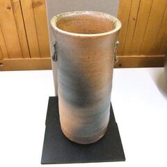 信楽焼 花瓶 花入れ 土ごよみ 2個セット ヤマ庄陶器 美品 札幌市厚別区 厚別店の画像