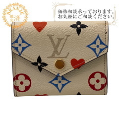 ルイヴィトン LOUIS VUITTON 三つ折り財布 モノグラム ゲーム オン ポルトフォイユゾエ MI4200 アイボリー