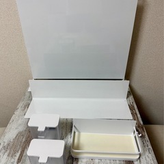 タワー　キッチンマグネットボード　トレー他一式の画像
