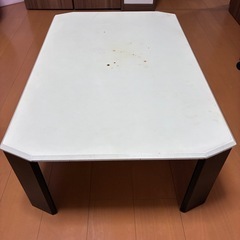 折り畳みローテーブル　白色