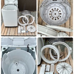 【極美品 分解洗浄クリーニング済】2023年 5.0kg 洗濯機 IRIS OHYAMA IAW-T504【PayPayお支払い出来ます】の画像