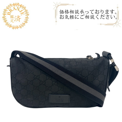 グッチ GUCCI ボディバッグ GGナイロン ブラック