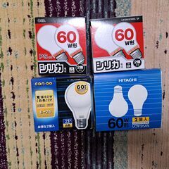 60W電球(シリカ)　7個