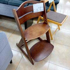 ★ジモティ割あり★  椅子 ダークブラウン H79×D55×W45 クリーニング済み OJ8403の画像