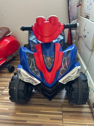スパイダーマン 四輪バギー battery bike ボタンを押すだけで進む簡単