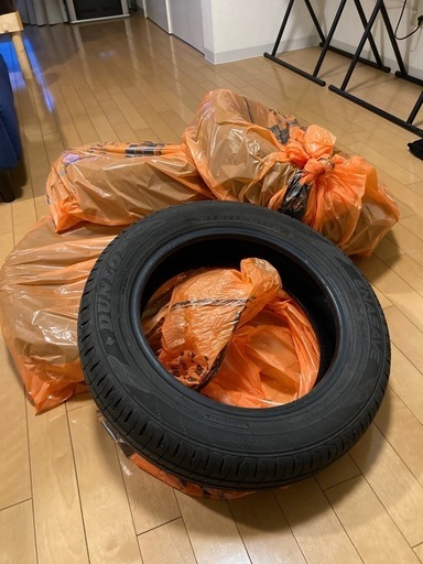 【破格】【美品】《夏タイヤ》 《2023年》ダンロップエナセーブ！155/65R/14 軽自動車用14インチ《エコタイヤ》4本セットタイヤのみ