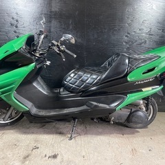 ★支払総額6.2万円★定休日なし！いつでも現車確認可能！ヤマハ マジェスティC 黒/緑 社外マフラー！ 社外エアクリ！ フルエアロ！ フロントマスク！の画像