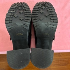 厚底ブーツローファー　12センチの画像