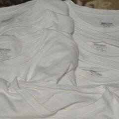 【まだ受付中】中古 綿100％白Tシャツ7枚 掃除や作業着に如何でしょうか♪ 早い者勝ちです✨✨の画像