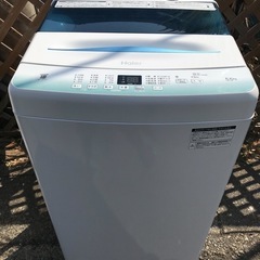 【受付終了】【23区近隣配送設置無料 】 H063 Haier 2021年製 全自動洗濯機 5.5kg コンパクト   の画像