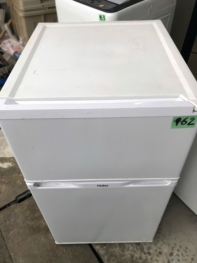 NO 962福岡市内配送設置無料✨ハイアール Haier 冷凍冷蔵庫 91L 2ドア 直冷式 ホワイト JR-N91J-W