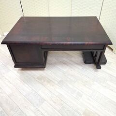 神居民芸 家具　座机 文机 デスク ローデスク 書斎 机 中古の画像