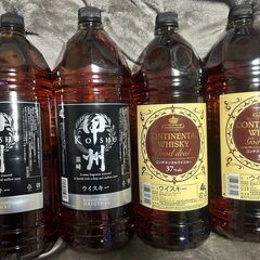 【大容量ウィスキー】4ℓペットウィスキー x4本 + ワンプッシ...