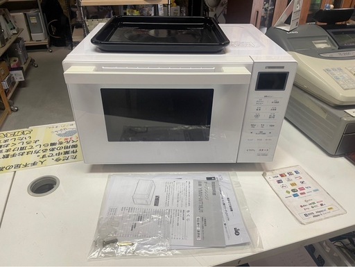 ヤマダホールディングス　YAMADA　オーブンレンジ　YMW-WT18J1　2021年製　電子レンジ　フラット庫内　ホワイト　白　稼働確認済　中古美品　④