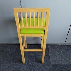 クオン　座面ビニール張り　木製ダイニングハイチェア　居酒屋イス　『中古美品』複数入荷！の画像